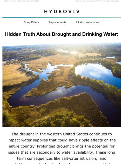 Hydroviv Hidden Truth About Drought And Drinking Water Milled