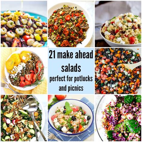 21 Make Ahead Salads Perfect For Potlucks And Picnics Carolines Cooking