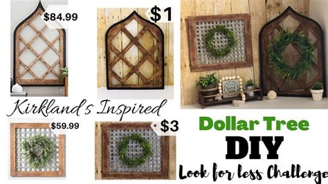 Dollar Tree DIYs Kirklands Inspired Farmhouse Home Decor Look For