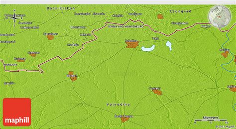 Physical 3d Map Of Pačir