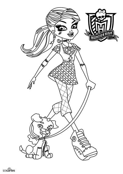 Coloriages Monster High 123cartes