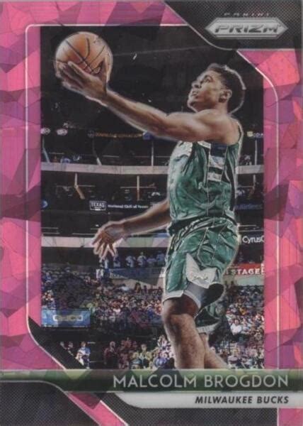 2018 19 Panini Prizm Pink Ice Prizm 276 Malcolm Brogdon For Sale