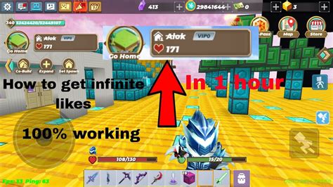 How To Get Infinite Likes In Block Man Go Sky Block Subscribe Ft