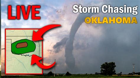 Live 🔴 Storm Chasing Central Oklahoma Tornado Threat Youtube