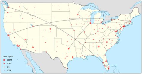 Map Of Us Major Airports Map