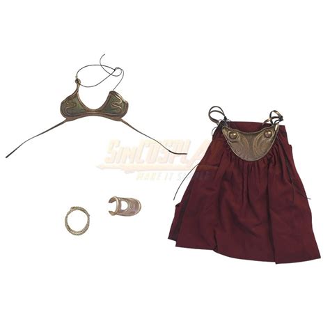 Princess Leia Slave Cosplay Costume Bikini Suit