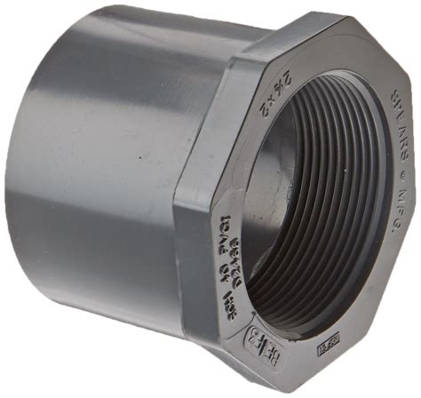 Spears 838 Series PVC Pipe Fitting Bushing Schedule 80 2 1 2 Spigot