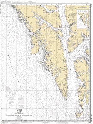 CORONATION ISLAND TO LISIANSKI STRAIT nautical chart - ΝΟΑΑ Charts - maps