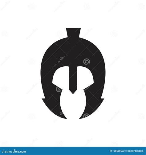 Plantilla De Logotipo De Gladiador Espartano Ilustraci N Del Vector