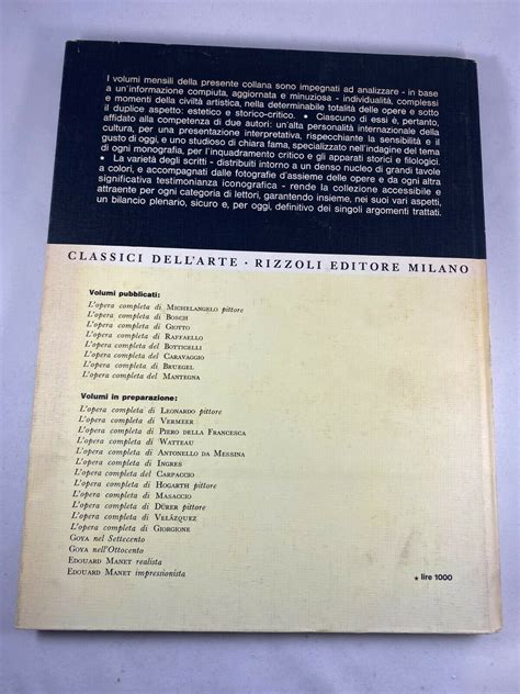 L Opera Completa Di Michelangelo Pittore Classici Dell Arte Series Rizzoli Everything Else