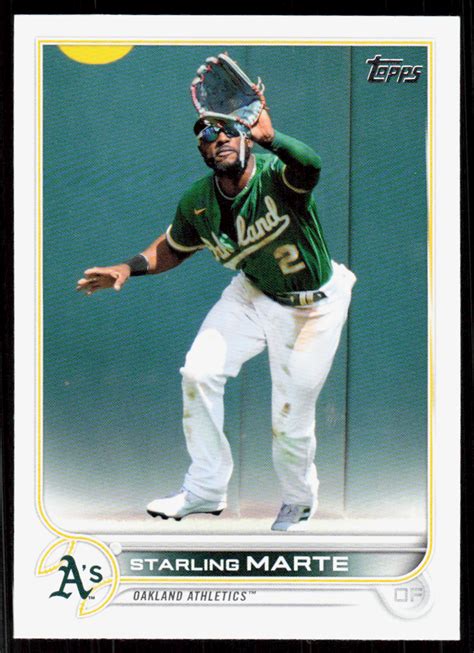 Topps Starling Marte Oakland Athletics Ebay