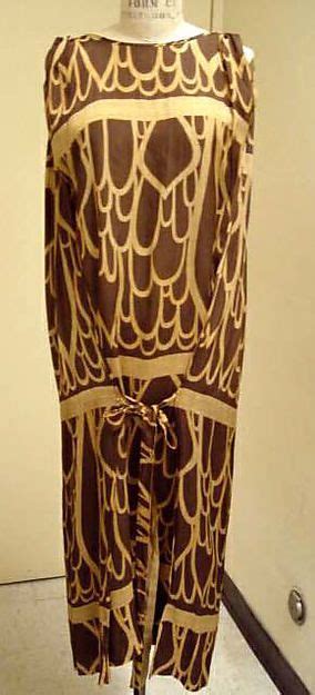 Silk Dress by Wiener Werkstätte 1924 Print probably by Josef Hoffmann