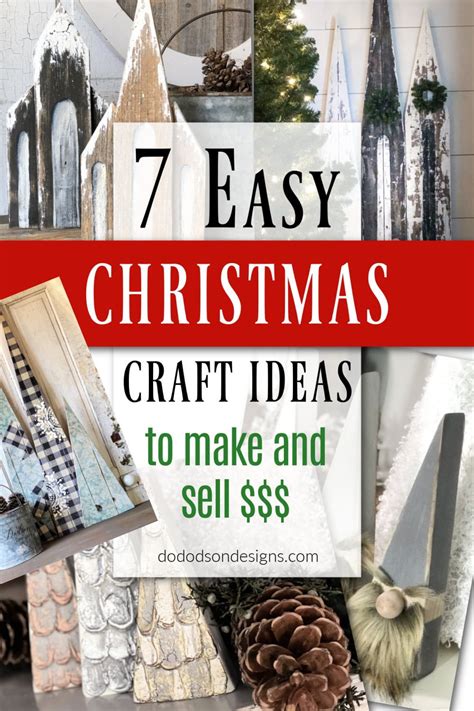 7 Easy Christmas Craft Ideas To Make And Sell Diy Christmas Crafts To Sell Christmas Craft