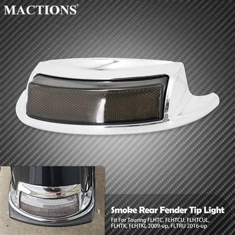 Motorcycle Led Rear Fender Tip Light Brake Turn Signal Running Lamp For Harley Touring Electra