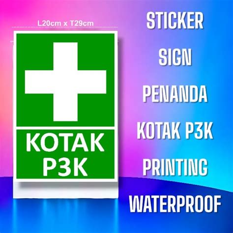 Jual Sign Sticker Vinyl Stiker Penanda Kotak P3k Shopee Indonesia