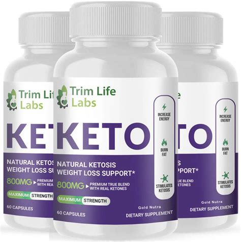 3 Pack Official Trim Life Labs Keto Pills Bhb Ketones Advanced