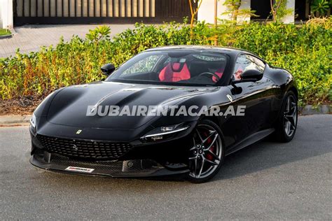 Rent Black Unique Brand New Ferrari Roma Model Ref In Dubai