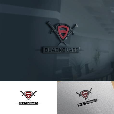 Masculine Bold Security Logo Design For The Word Blackguard Alone