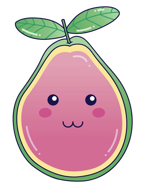 Kawaii Guava Fruit Food Sticker Vulgrco