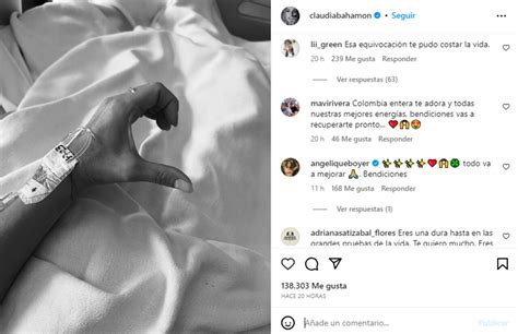 Claudia Bahamón Compartió Primeras Imágenes Desde El Hospital Donde Se