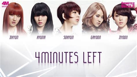 4Minute 4Minutes Left LEGENDADO PT BR ROMANIZED HANGUL YouTube