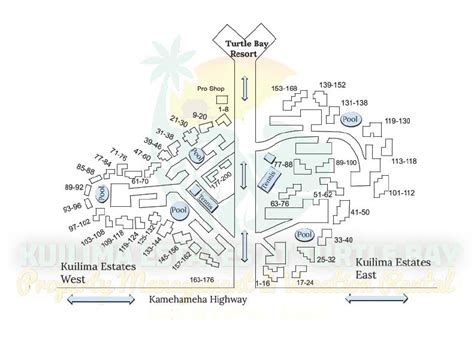Property Map Turtle Bay Rentals