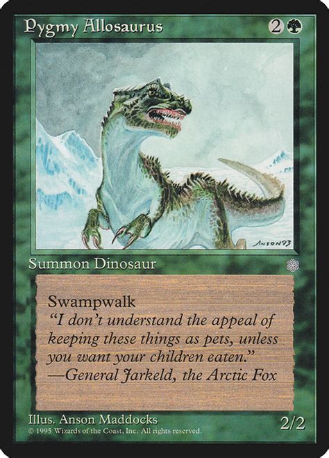 Pygmy Allosaurus Magic The Gathering Mtg 牌