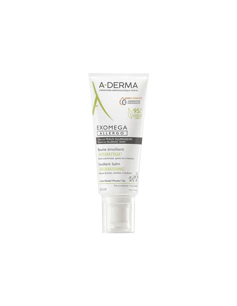 Aderma Exomega Allergo Baume émollient Visage et Corps 200ml