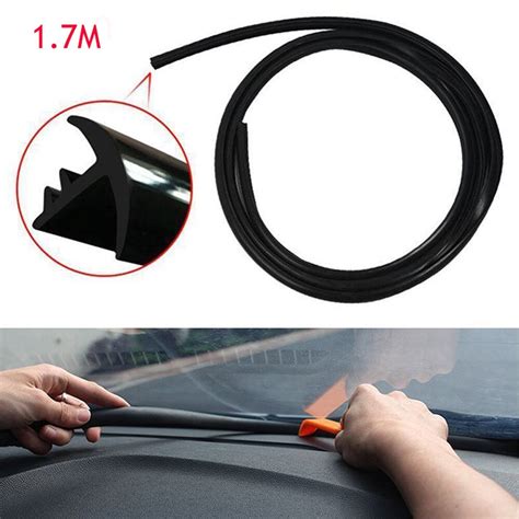 Car Console Rubber Sound Seal Weatherstrip 1 6M U Grandado