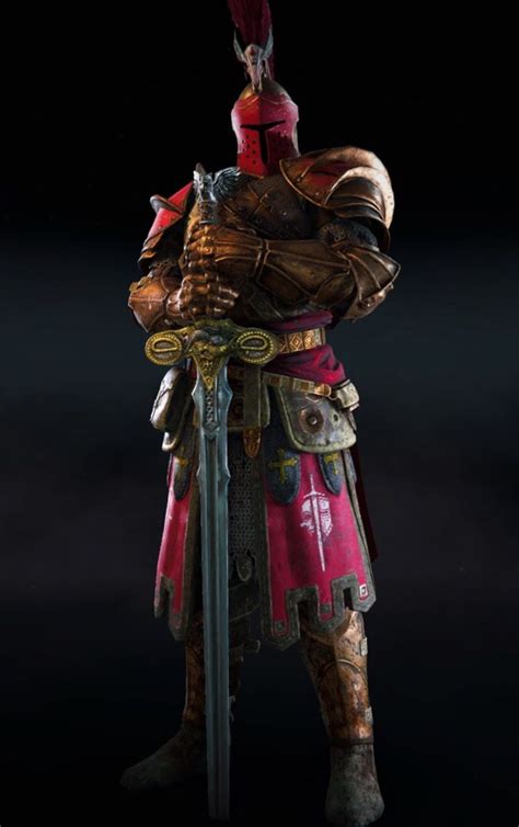 The Red Warden For Honor My Warden Loadout Armor Concept