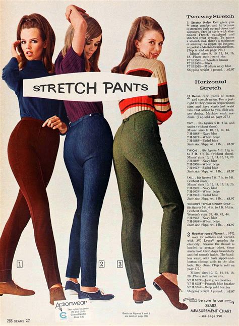 1960s Fashion Women Pants