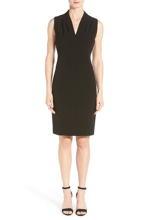 T Tahari Tonya V Neck Sheath Dress Nordstrom