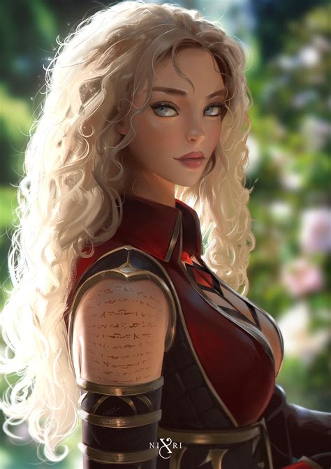 Women Blonde Nixri Artwork Fantasy Art 1167x1654 Wallpaper