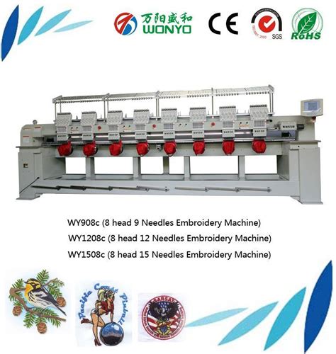 Wonyo 8 Head Sheen High Speed Embroidery Machine China 8 Head