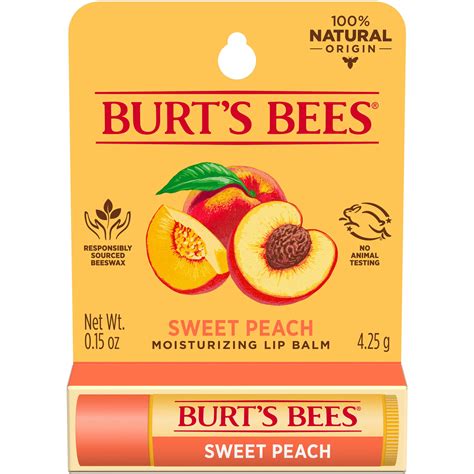 Burts Bees Moisturizing Lip Balm Sweet Peach Shop Lip Balm