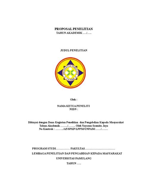 Format Lembar Pengesahan Proposal Penelitian 2 Pdf