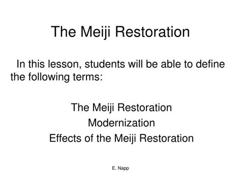 Ppt The Meiji Restoration Powerpoint Presentation Free Download Id