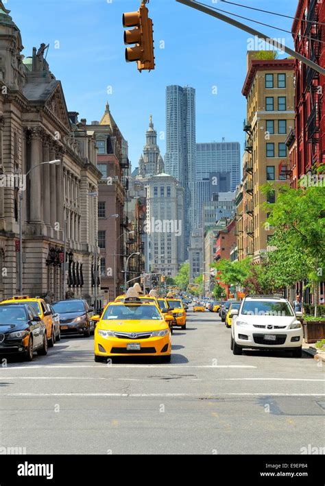 New York City Street on a sunny day Stock Photo - Alamy