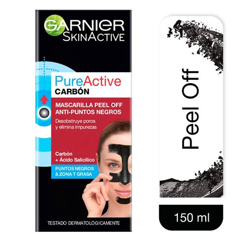 Mascarillas Pure Active Carbón Anti Puntos Negros Garnier