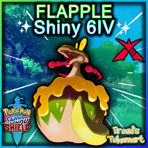 Ultra Shiny 6iv Flapple Gmax Pokemon Sword And Shield Etsy Australia