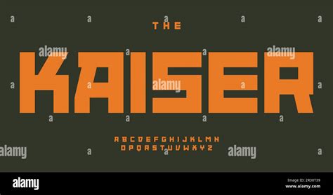 Square Modular Alphabet Rigid Modular Letters Revolution Poster Font
