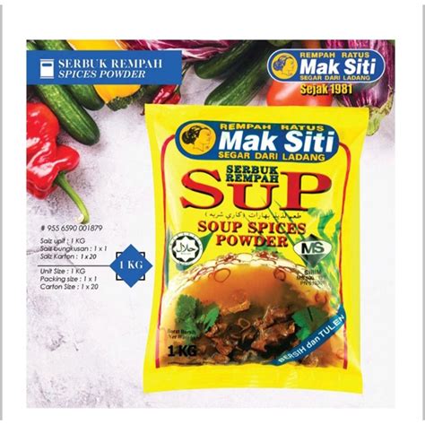 Pasti Sedap Serbuk Rempah Sup Soup Spices Powder Bersih Tulen 1kg