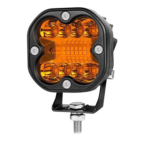 Luz Led De Trabajo Mbar De 3 Pulgadas 160w 3500k 16000lm 12v 24v Cuatro