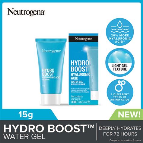 Neutrogena Hydro Boosttm Hyaluronic Acid Water Gel Long Lasting Hydation Strengthen Skin