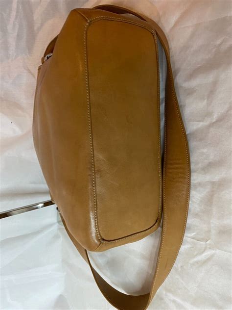 Vintage COACH Tan LEGACY LEATHER FLAP SADDLE CROSSBOD Gem