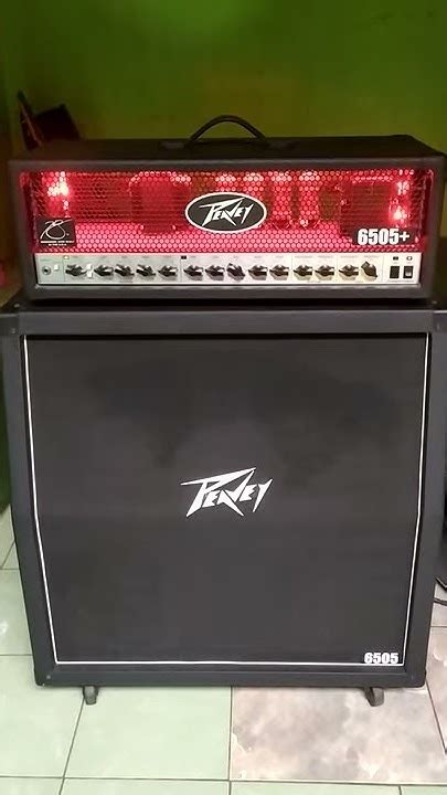 Head Amplifier Peavey 6505 Plus 120 Watt With Cabinet 4x12 6505 Youtube