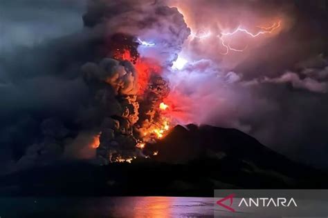 Peringatan Tsunami Keluar Usai Serangkaian Erupsi Di Gunung Ruang