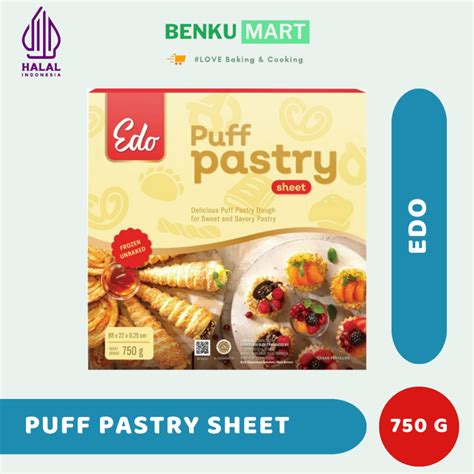 Jual Puff Pastry Sheet Edo Edo Puff 750 Gr Shopee Indonesia