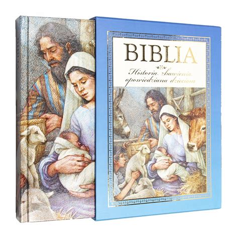 BIBLIA DLA DZIECI Z GRAWEREM NA CHRZEST KOMUNIĘ 12021381042