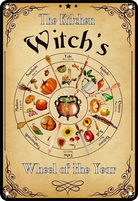 Amazon Witchy Room Decor Kitchen Witch Metal Tin Signs Kitchen